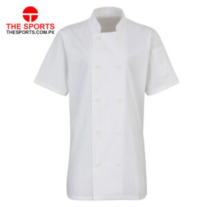 Women's Short Sleeve Chef's Jacket 01