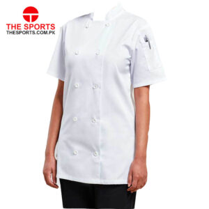 Women's Short Sleeve Chef's Jacket 01